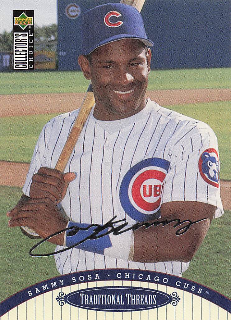 1996 Collector's Choice Baseball Silver Signature Sammy Sosa #106