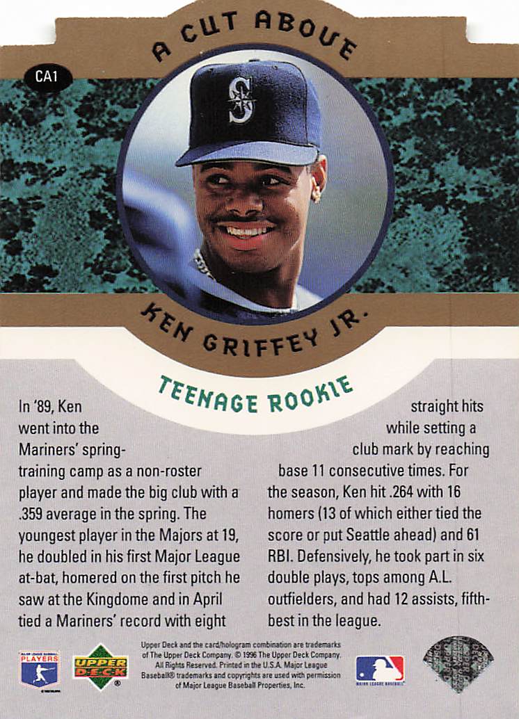 1996 Collector's Choice Ken Griffey Jr.: A Cut Above Ken Griffey Jr. #CA1