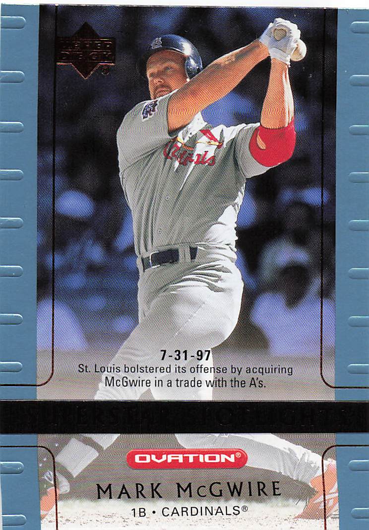 2002 Upper Deck Ovation Baseball Mark McGwire #117