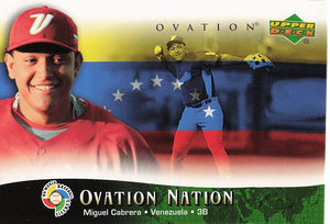 2006 Upper Deck Ovation Baseball Ovation Nation Miguel Cabrera #ON-MC
