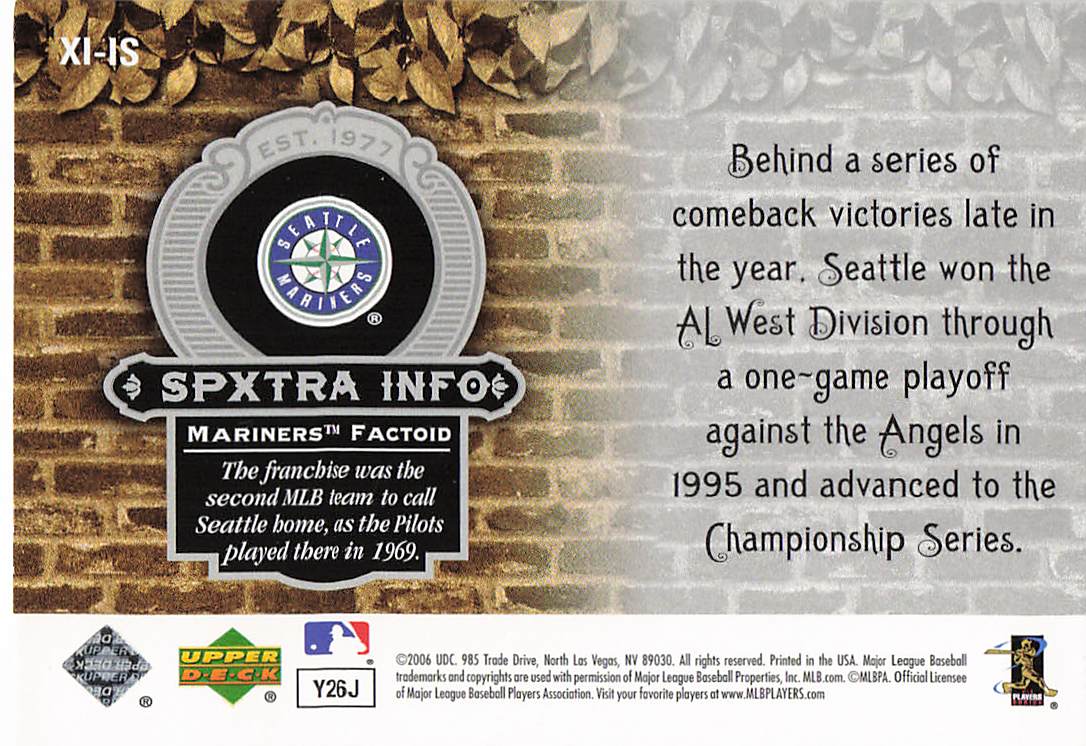 2006 SPx Baseball SPxtra Info Ichiro #XI-IS