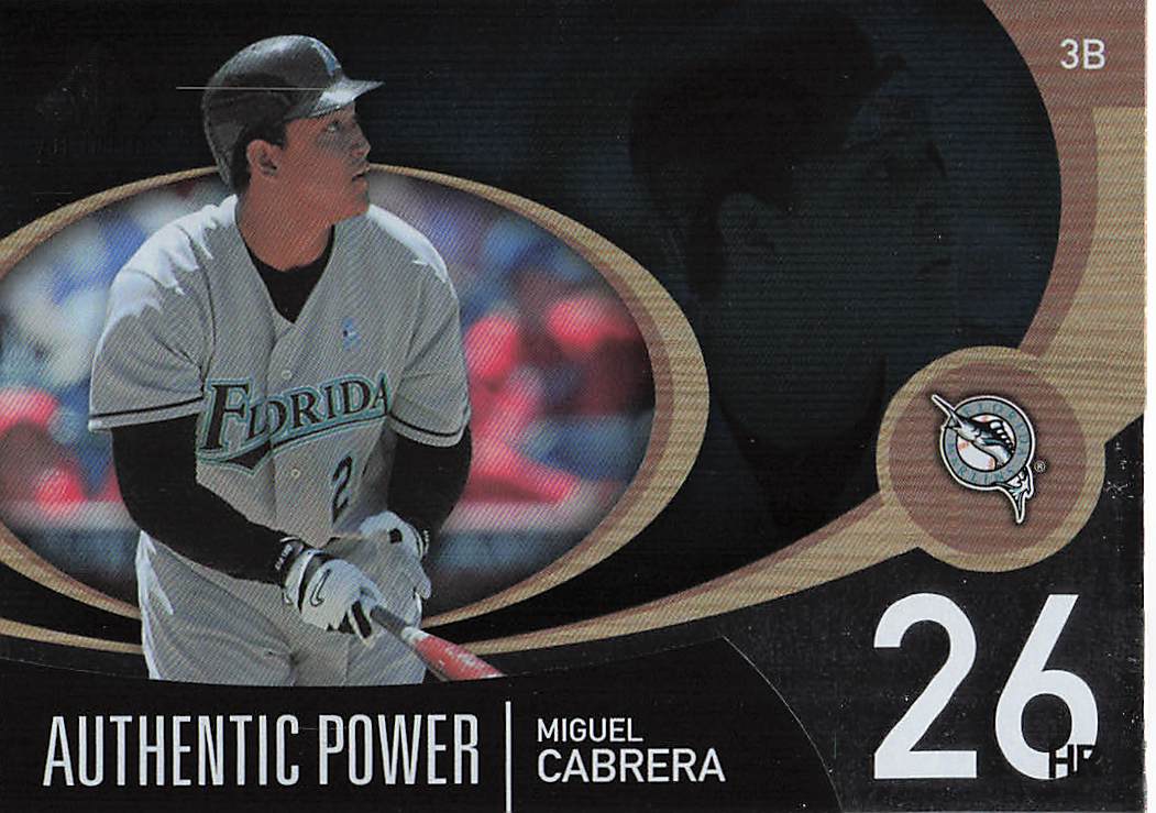 2007 SP Authentic Baseball Authentic Power Miguel Cabrera #AP-35