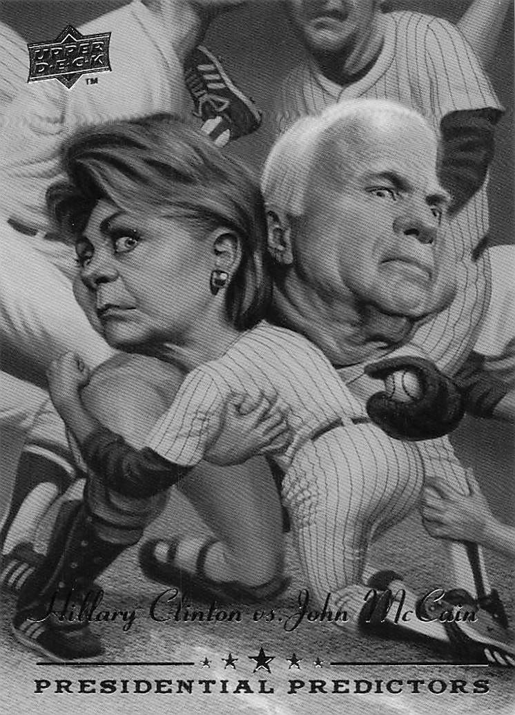 2008 Upper Deck Presidential Predictors John McCain / Hillary Clinton #PP-13A