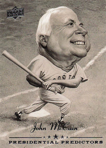 2008 Upper Deck Baseball Presidential Predictors John McCain #PP-3