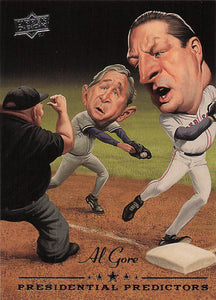 2008 Upper Deck Baseball Presidential Predictors Al Gore #PP-8