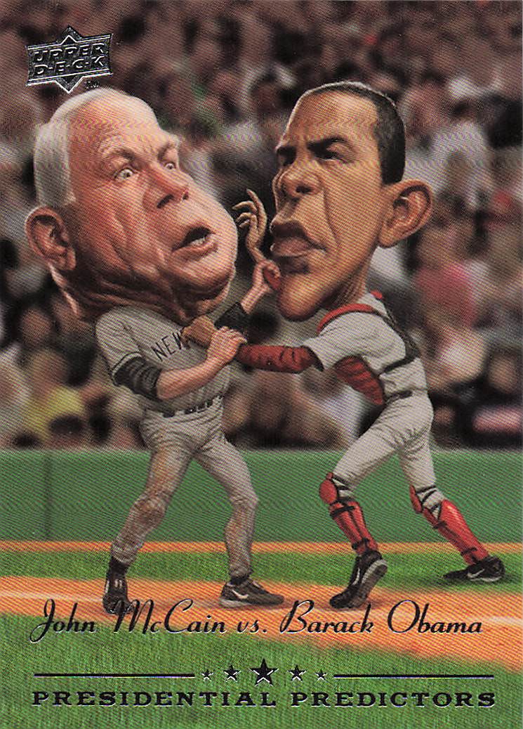 2008 Upper Deck Presidential Predictors Barack Obama / John McCain #PP-11