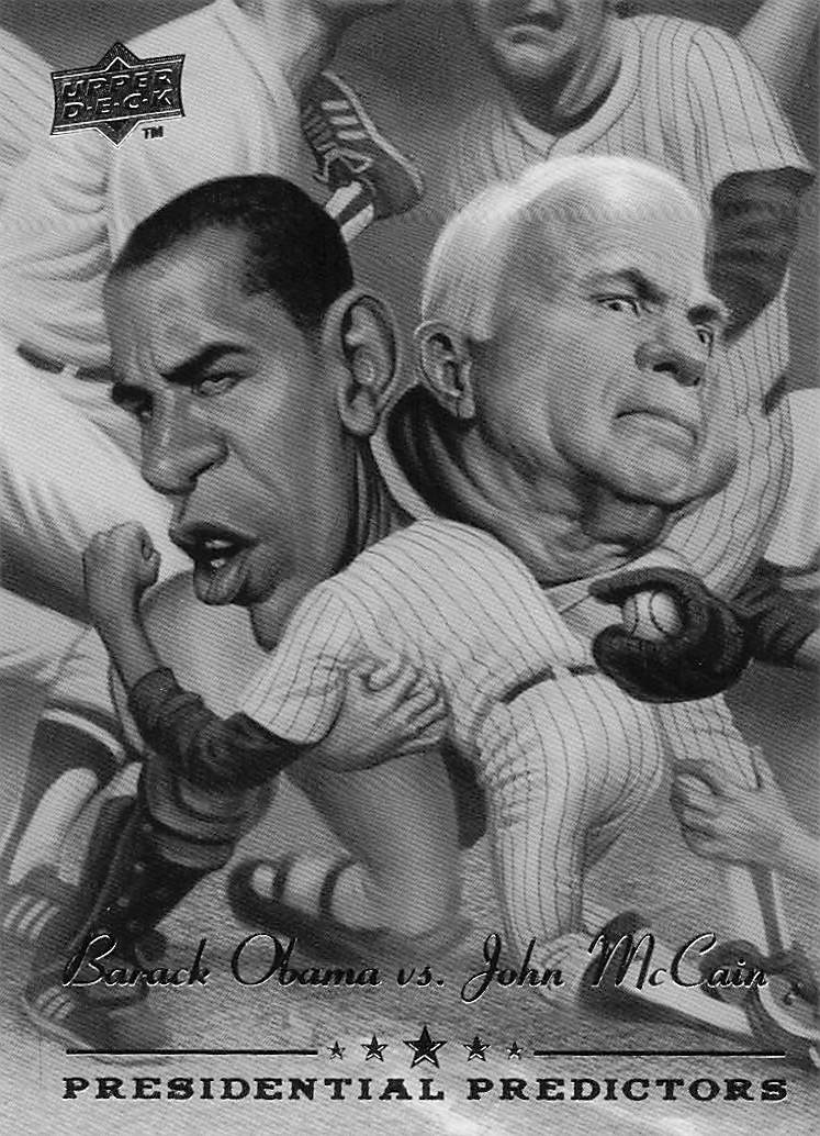 2008 Upper Deck Presidential Predictors Barack Obama / John McCain #PP-13