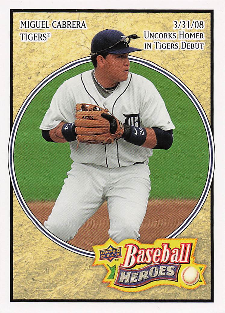 2008 Upper Deck Baseball Heroes Baseball Miguel Cabrera #64