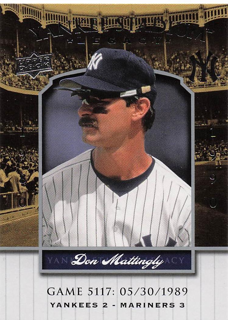2008 Upper Deck Yankee Stadium Legacy Baseball Don Mattingly #5127