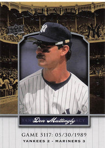 2008 Upper Deck Yankee Stadium Legacy Baseball Don Mattingly #5127