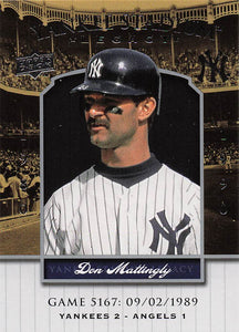 2008 Upper Deck Yankee Stadium Legacy Baseball Don Mattingly #5177