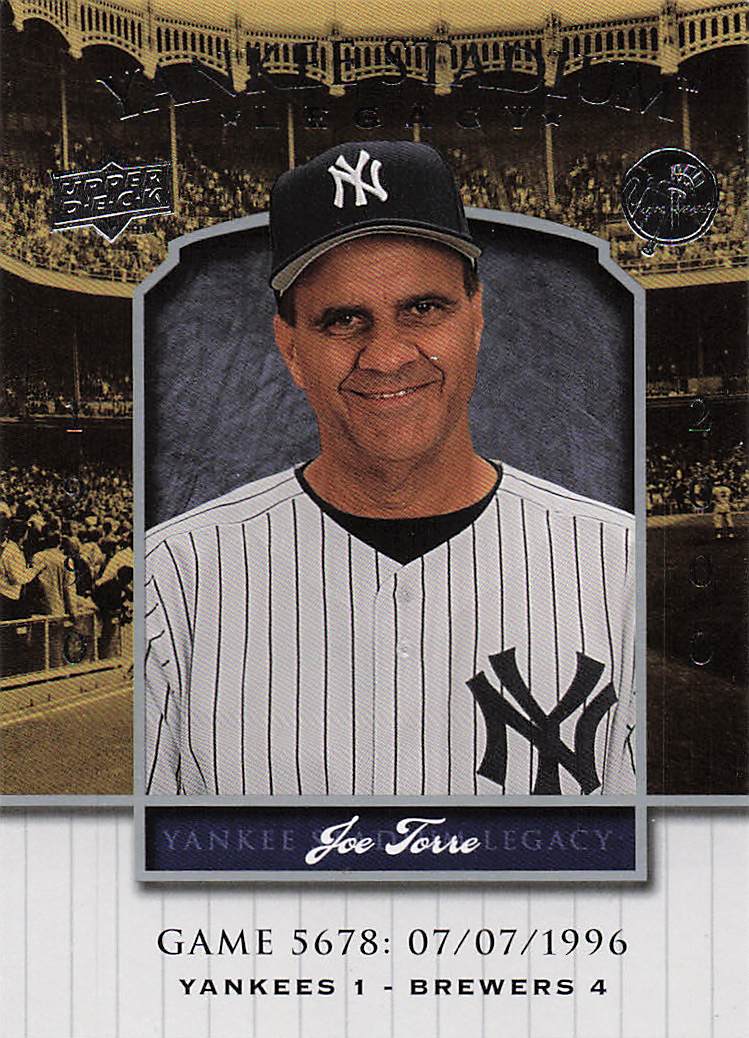 2008 Upper Deck Yankee Stadium Legacy Baseball Joe Torre #5689