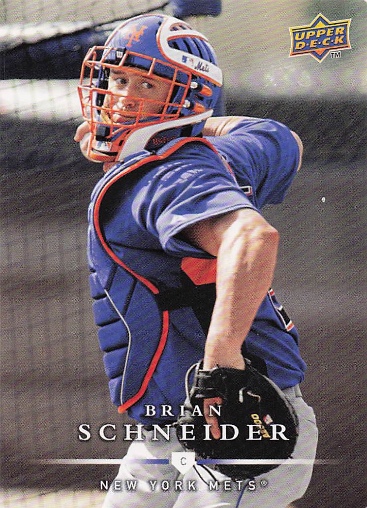 2008 Upper Deck Baseball Brian Schneider #580