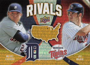 2009 Upper Deck Baseball Rivals Miguel Cabrera / Joe Mauer #R17