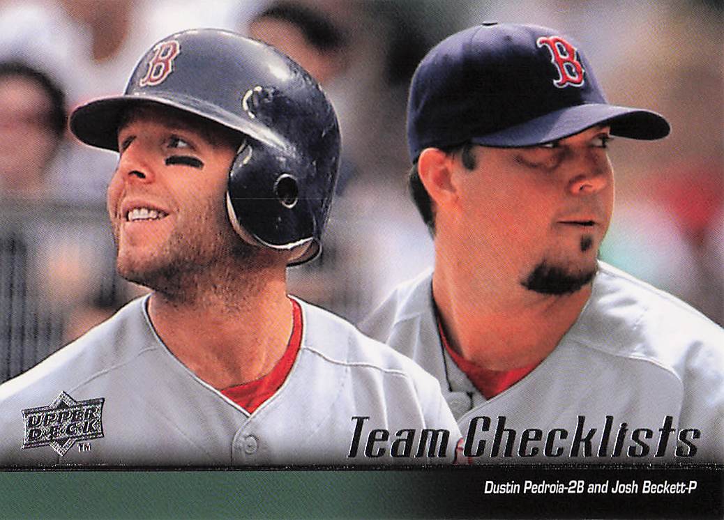 2010 Upper Deck Baseball Red Sox (Dustin Pedroia / Josh Beckett) CL #574