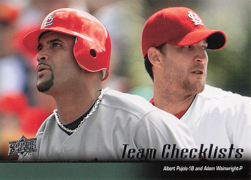 2010 Upper Deck Cardinals (Albert Pujols / Adam Wainwright) CL, SN99 #595