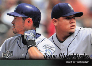 2010 Upper Deck Baseball Mariners Checklist (Ichiro / Felix Hernandez) CL #596