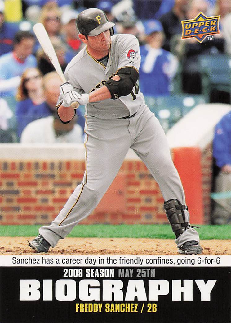 2010 Upper Deck Baseball Season Biography Freddy Sanchez #SB-59