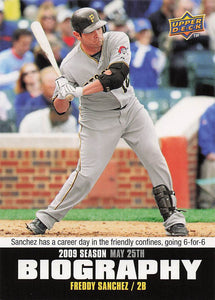 2010 Upper Deck Baseball Season Biography Freddy Sanchez #SB-59