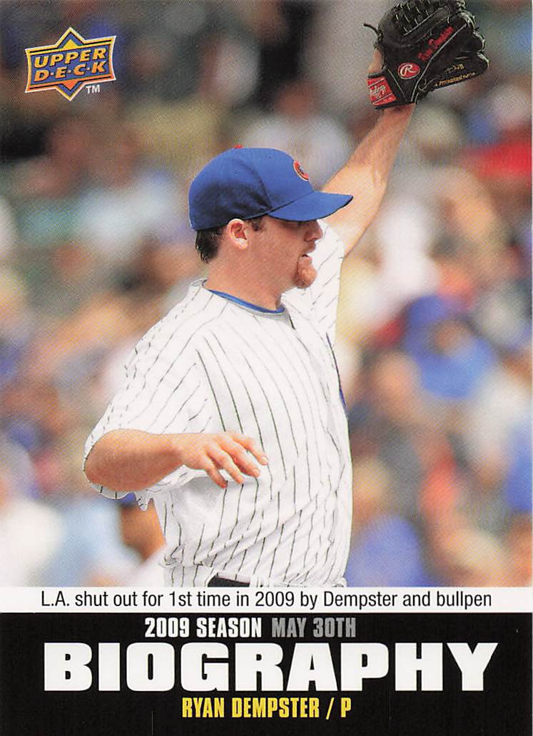 2010 Upper Deck Baseball Season Biography Ryan Dempster #SB-65