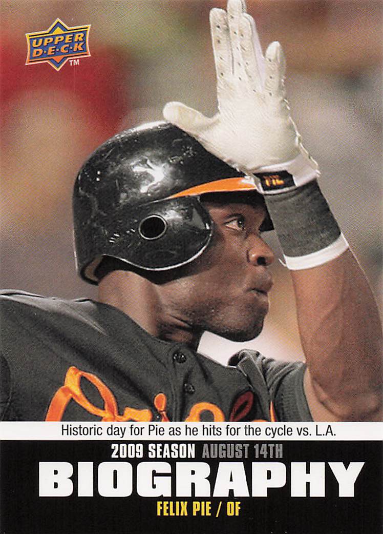 2010 Upper Deck Baseball Season Biography Felix Pie #SB-149
