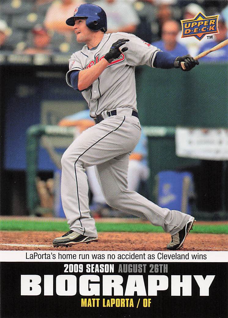 2010 Upper Deck Baseball Season Biography Matt LaPorta #SB-162