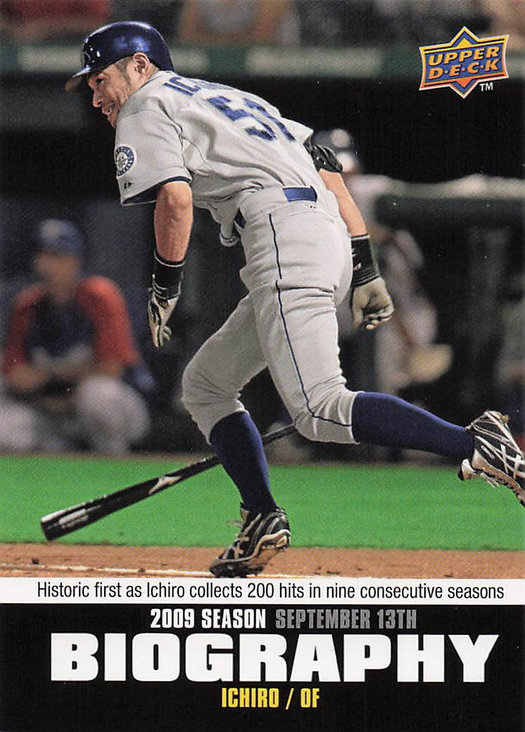 2010 Upper Deck Baseball Season Biography Ichiro Suzuki #SB-184