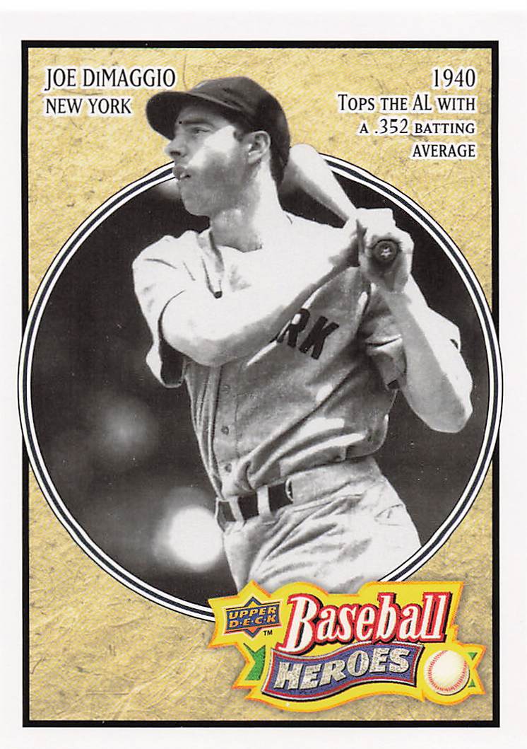 2010 Upper Deck Baseball Baseball Heroes: Joe DiMaggio Joe DiMaggio #BH-3
