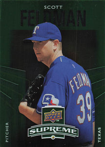 2010 Upper Deck Baseball Supreme Green Scott Feldman #S-48