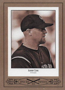 2010 Upper Deck Baseball Portraits Aaron Cook #SE-26
