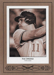 2010 Upper Deck Baseball Portraits Ryan Zimmerman #SE-98