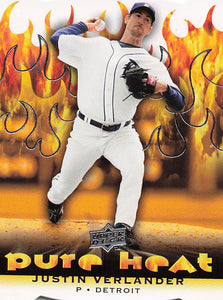 2010 Upper Deck Baseball Pure Heat Justin Verlander #PH-9