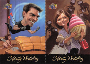 2010 Upper Deck Baseball Celebrity Predictors Katie Holmes / Tom Cruise #CP7-CP8