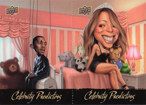 2010 Upper Deck Celebrity Predictors Mariah Carey / Nick Cannon #CP13-CP14