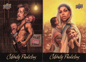 2010 Upper Deck Celebrity Predictors Angelina Jolie / Brad Pitt #CP17-CP18