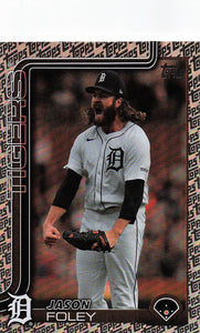 2025 Topps Baseball Topps Foil Pattern Jason Foley #410