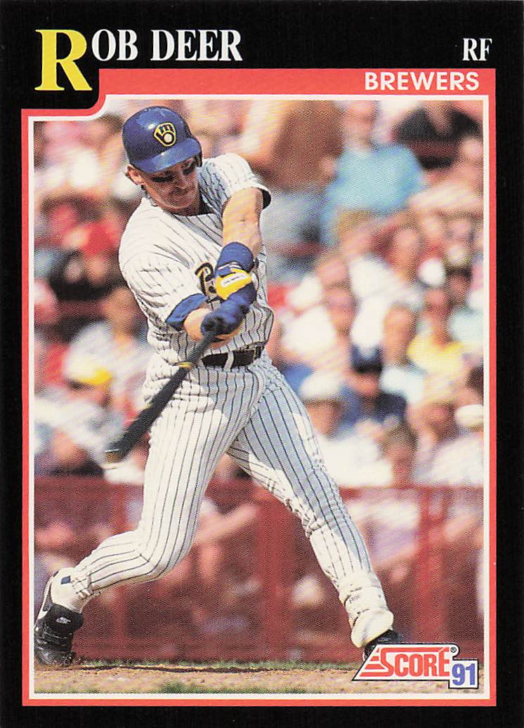 1991 Score Baseball Rob Deer #248