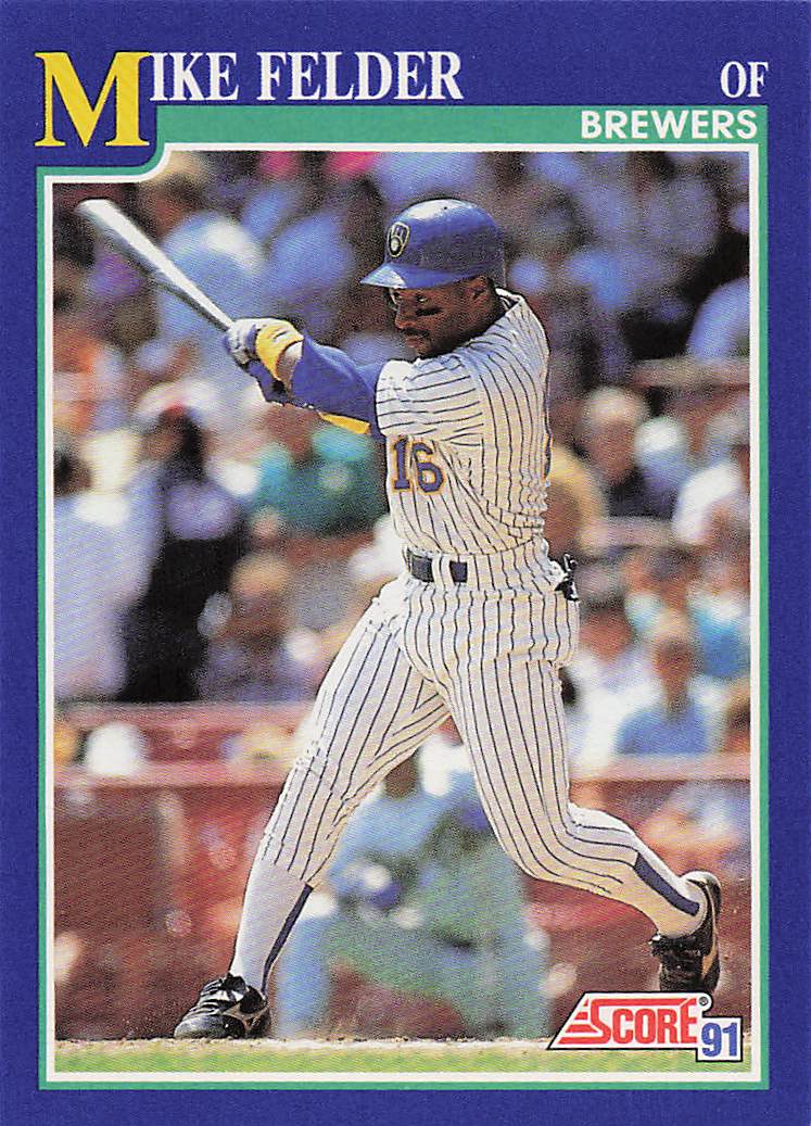 1991 Score Baseball Mike Felder #97