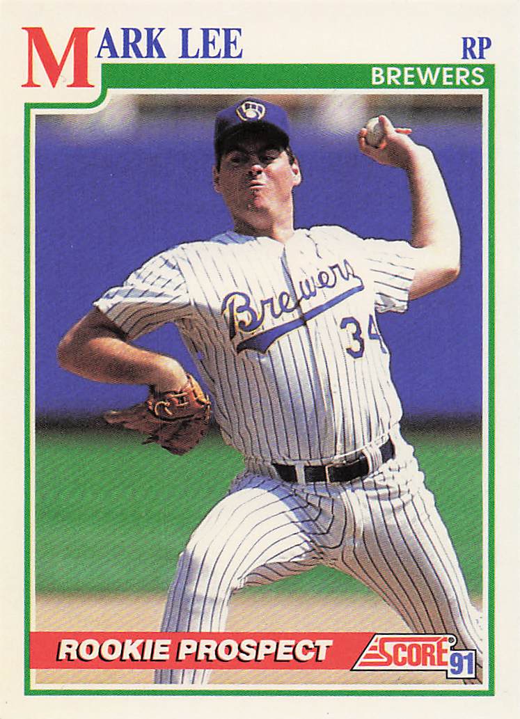 1991 Score Baseball Mark Lee #372 Rookie