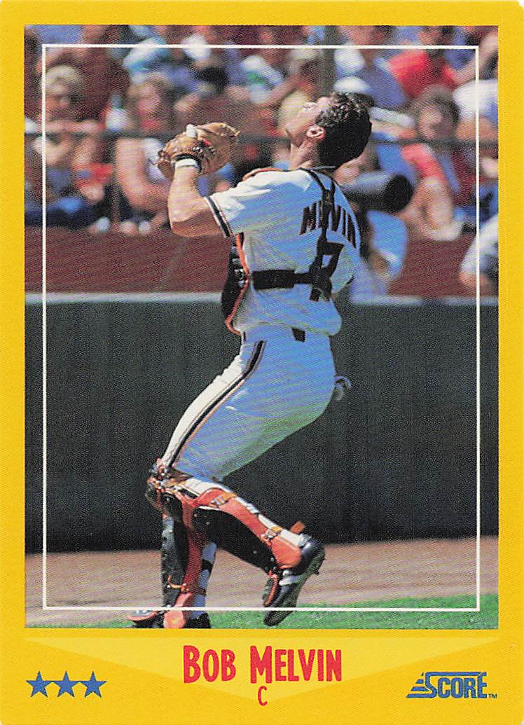 1988 Score Baseball Bob Melvin #477