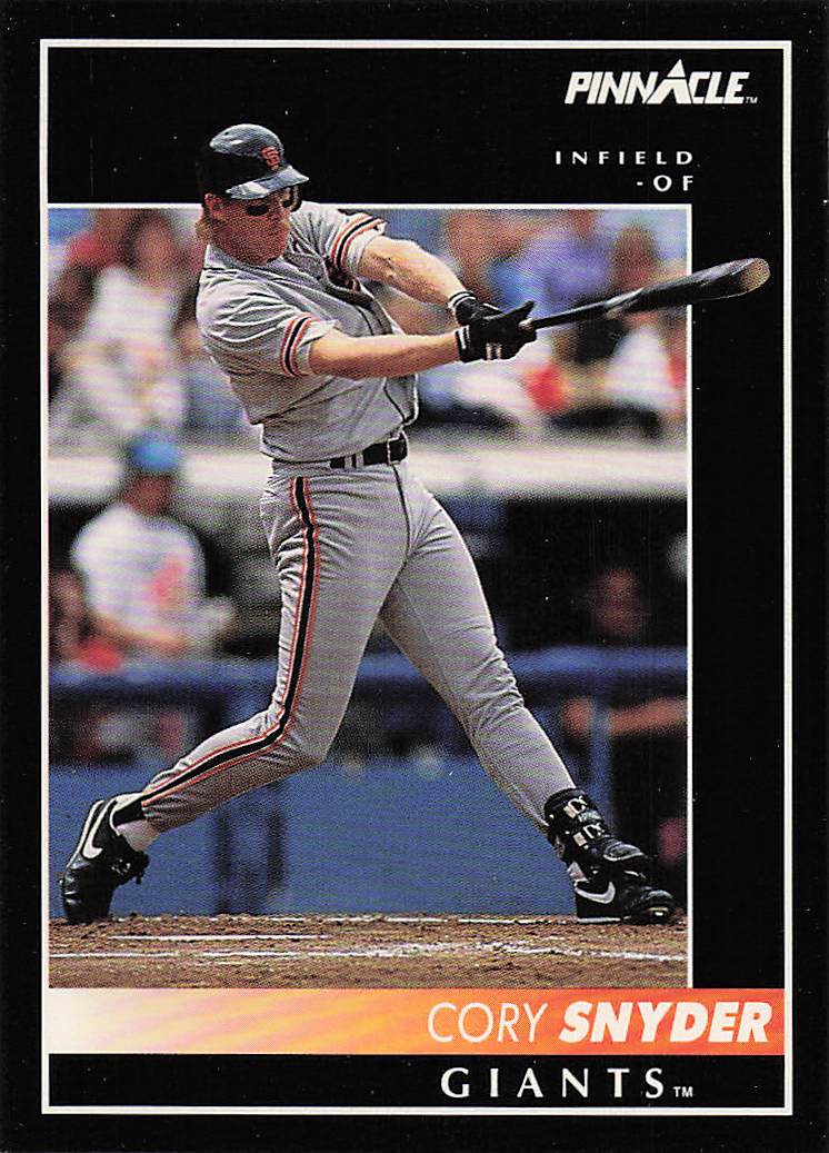 1992 Pinnacle Baseball Cory Snyder #506