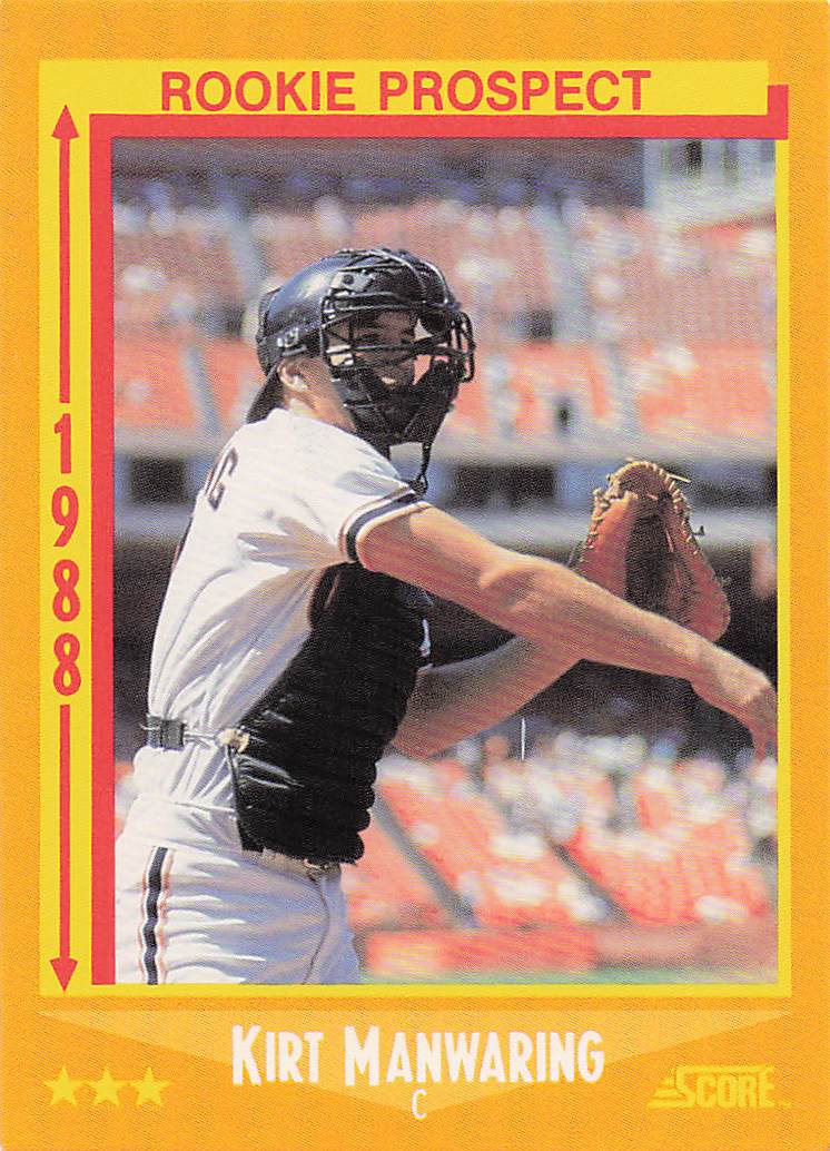 1988 Score Baseball Kirt Manwaring #627 Rookie