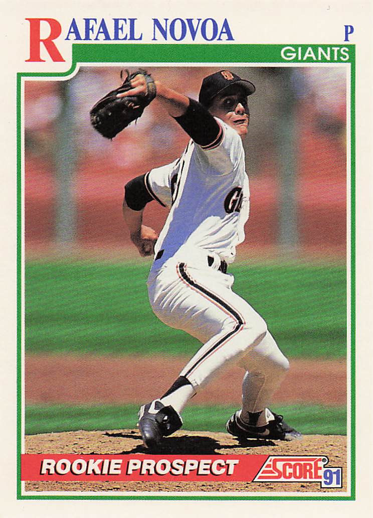 1991 Score Baseball Rafael Novoa #366 Rookie