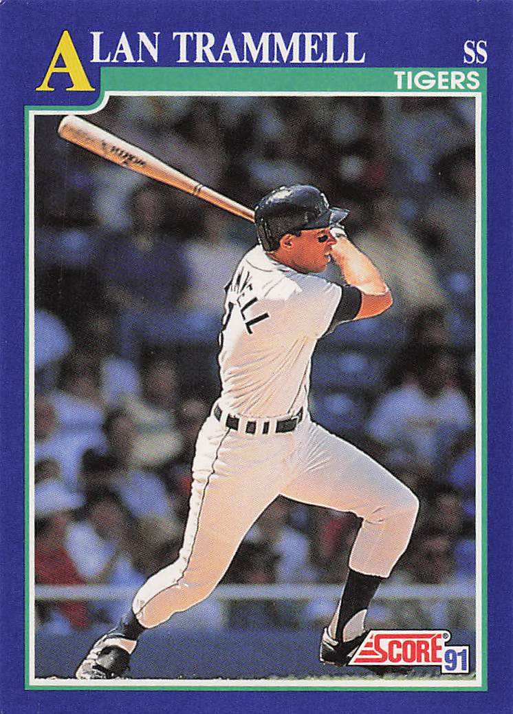 1991 Score Baseball Alan Trammell #40