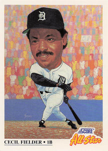 1991 Score Baseball Cecil Fielder #395