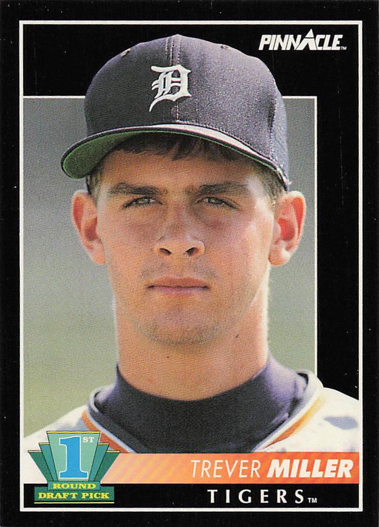 1992 Pinnacle Baseball Trever Miller #579 Rookie