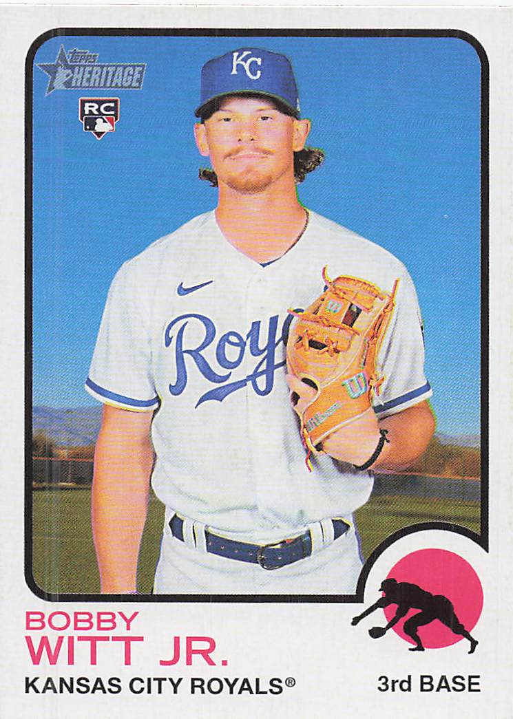 2022 Topps Heritage Baseball Bobby Witt Jr. #520 Rookie