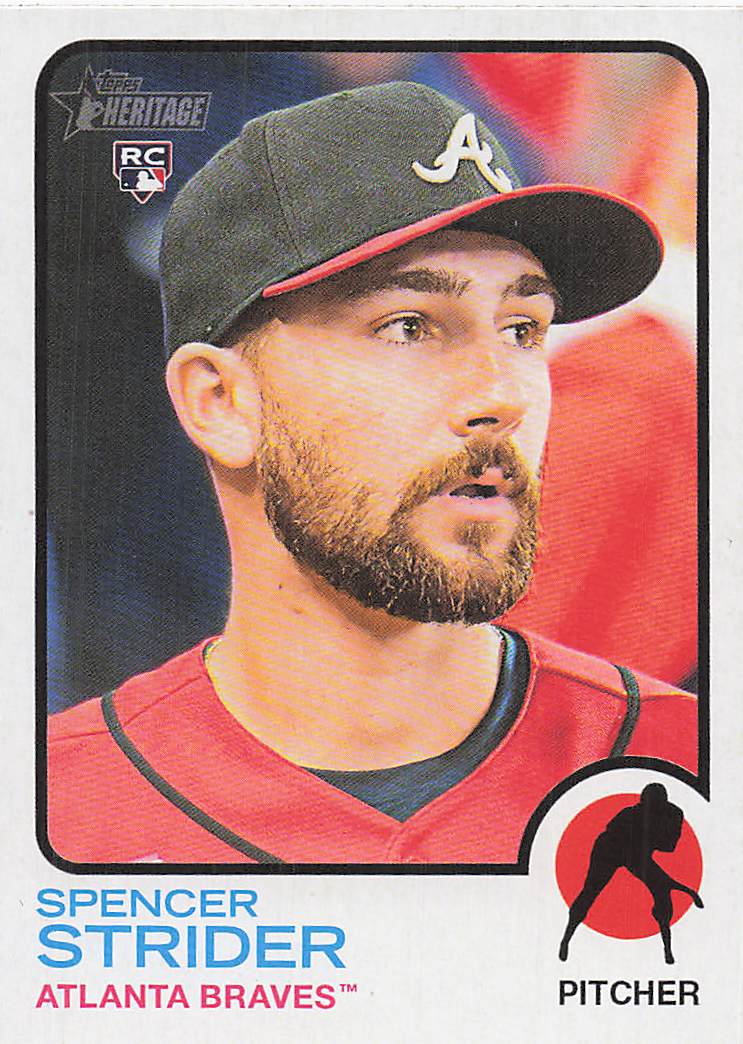 2022 Topps Heritage Baseball Spencer Strider #521 Rookie