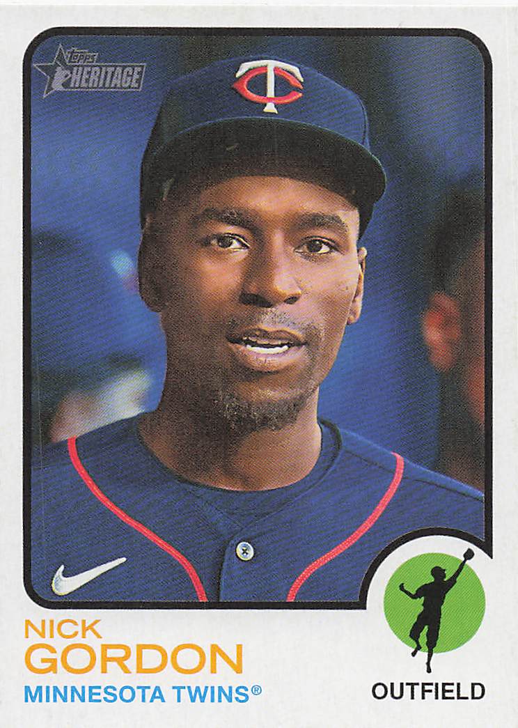 2022 Topps Heritage Baseball Nick Gordon #599