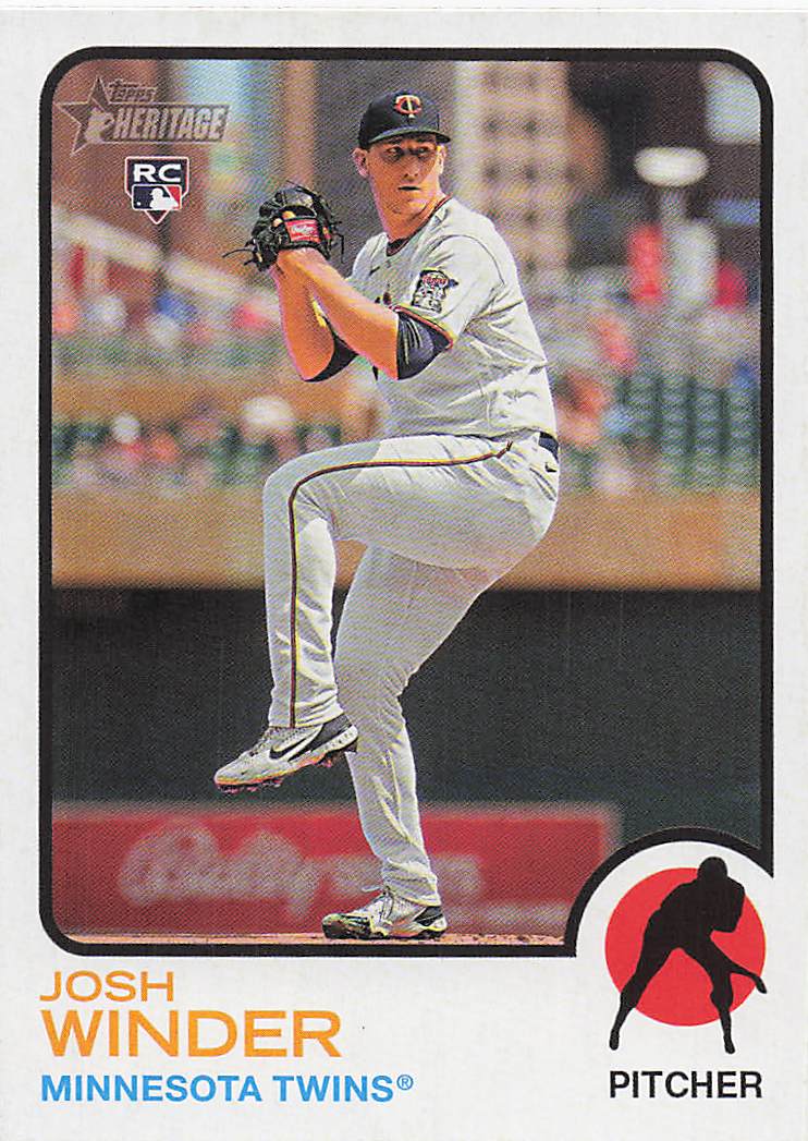 2022 Topps Heritage Baseball Josh Winder #621 Rookie